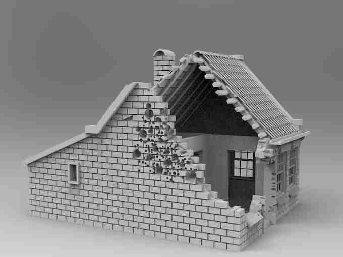 DUTCH HOUSE , stl file WW2