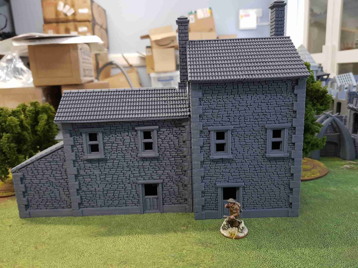 Kelly's heroes extra house 4 , stl file WW2