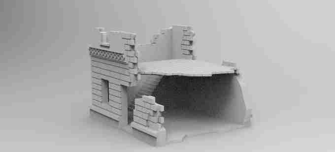 MANILLA RUIN 2 , stl file WW2 / Vietnam
