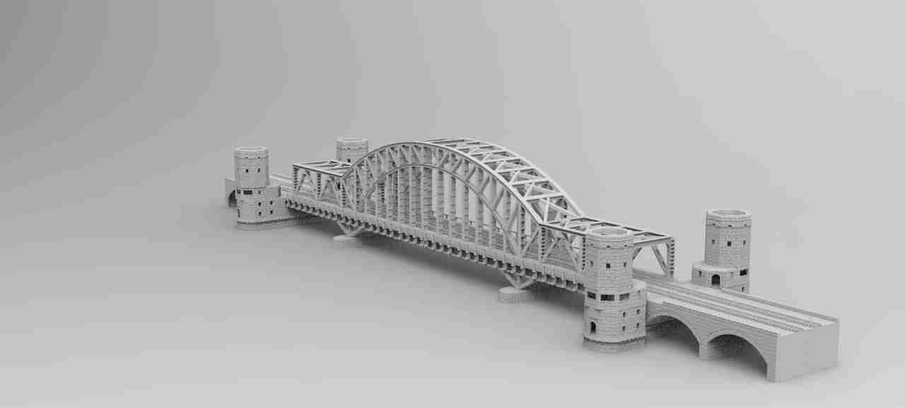 Remagen Bridge , stl file WW2