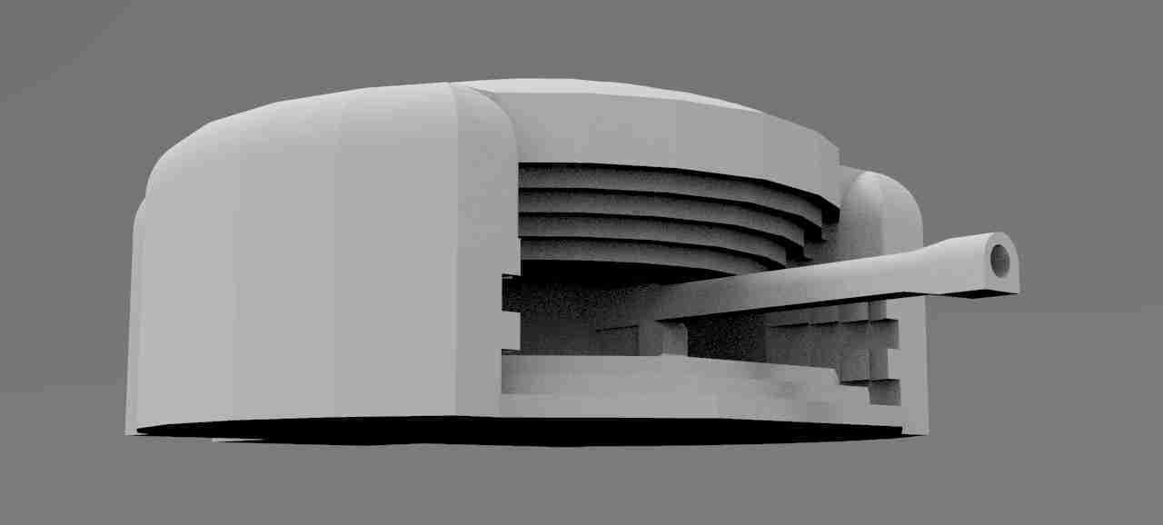 Pak Cannon Bunker [ Gun not included ] , stl file WW2