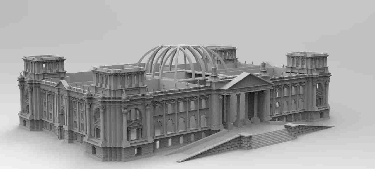 Reichstag , stl file WW2