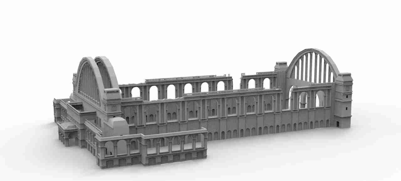 Berlin Train Station , stl file WW2