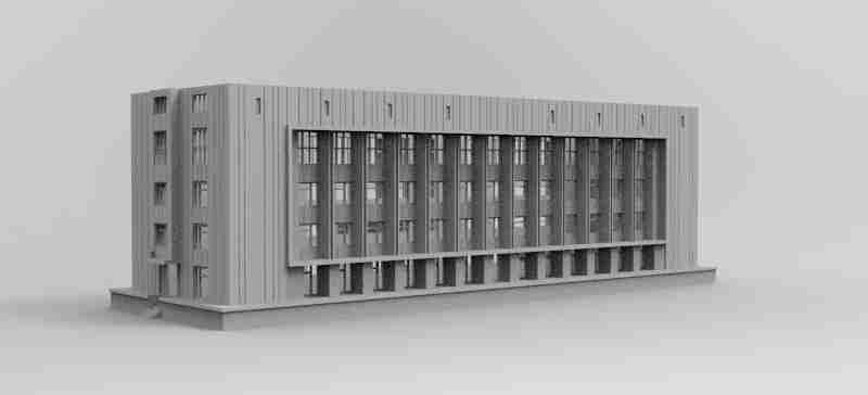 Pripyat City Hall , stl file modern / apocalypse