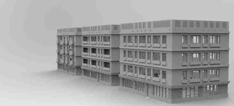 Modular Block , stl file modern / apocalypse