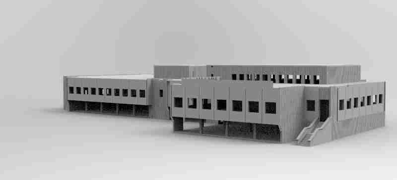Pripyat Supermarket , stl file modern / apocalypse
