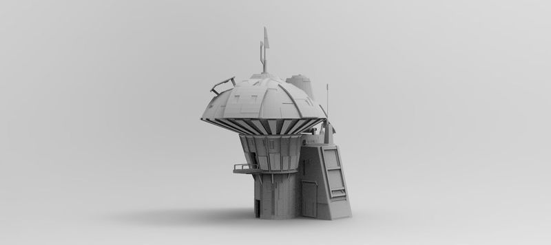 War in the Stars Air Control Block Tower