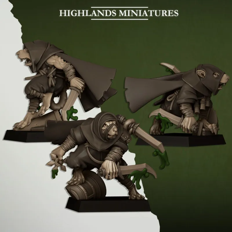 Sewer Vermin - Assassins 3 figures
