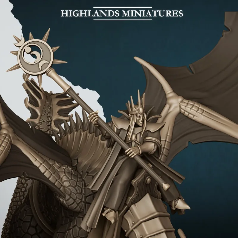 Aegean Elves - Elf Great Mage on Dragon