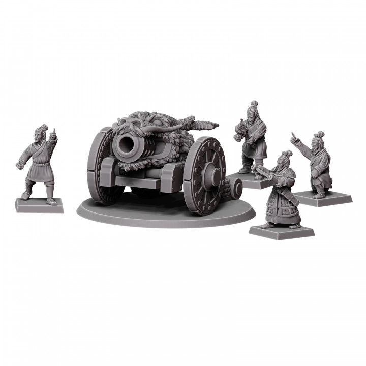 Cathay Cannon with crew 28mm