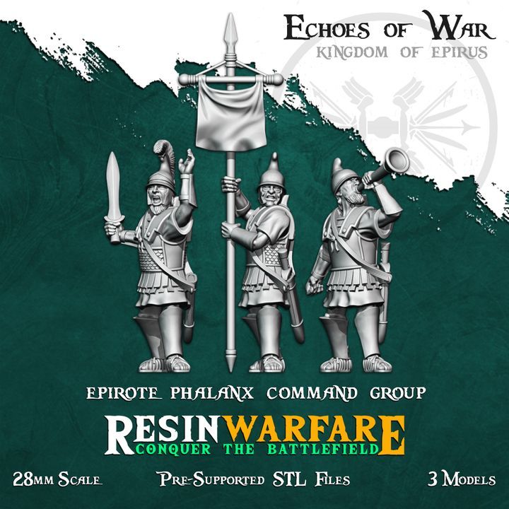 Epirote Phalanx Command Group (3 Models)