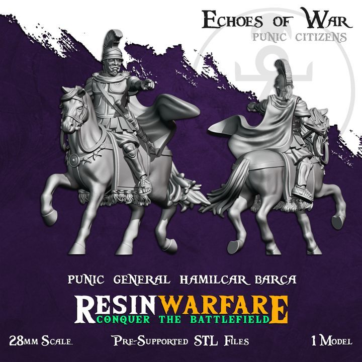General Hamilcar Barca (1 Model) Punic Citizens
