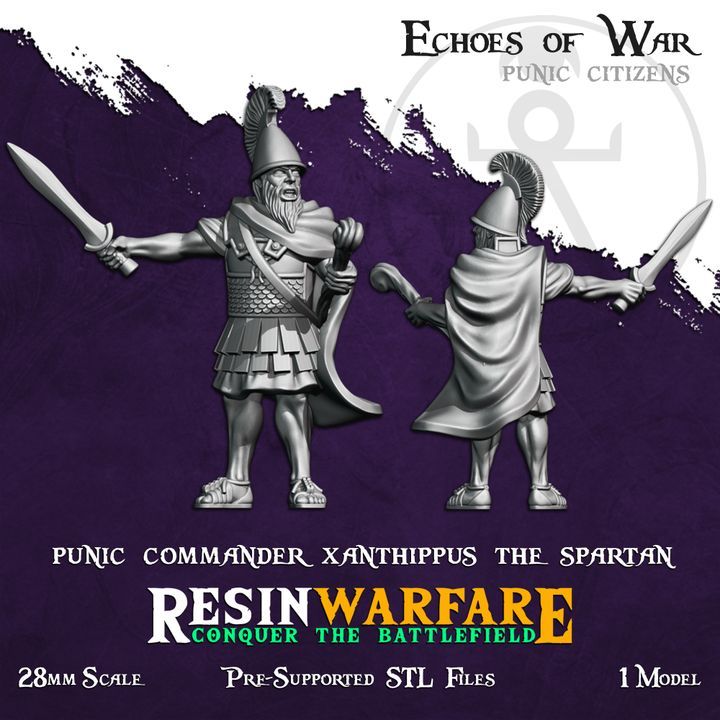 Commander Xanthippus of Sparta (1 Model)