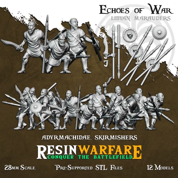 Adyrmachidae Warriors (12 Models)