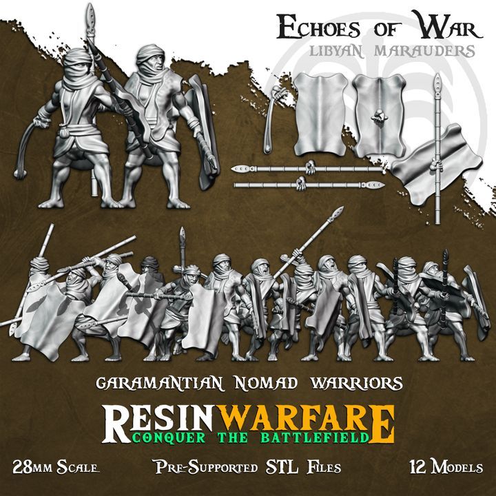Garamantian Nomad Warriors (12 Models)