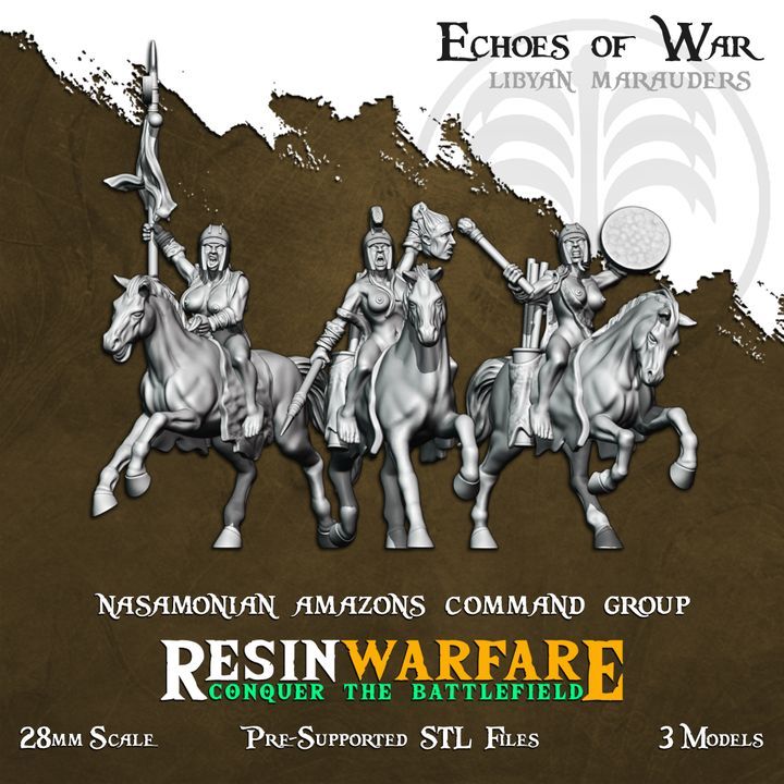 Nasamonian Cav. Command Group (3 Models)