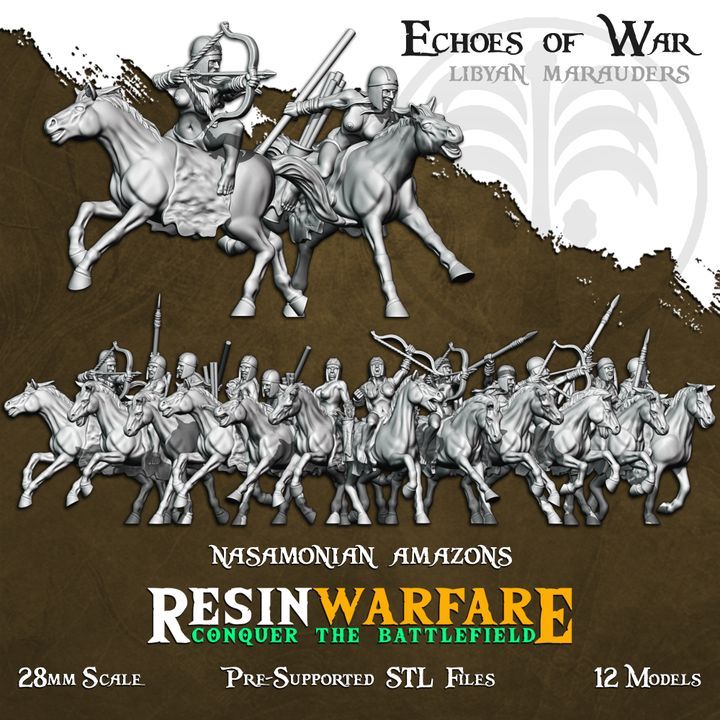 Nasamonian Amazon Riders (12 Models)