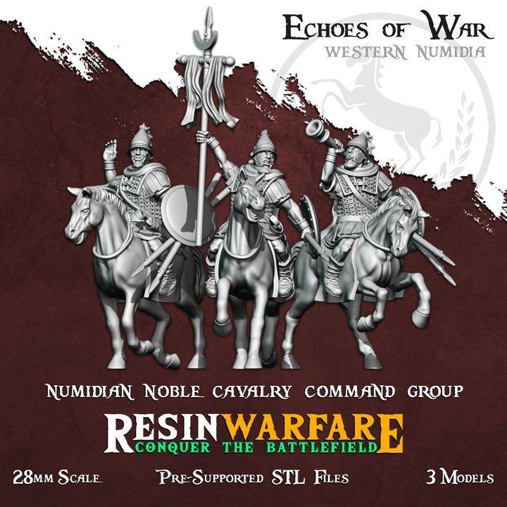 Numidian Noble Cav. Command Group (3 Models)