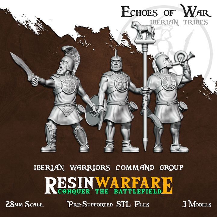 Iberian Inf. Command Group (3 Models)