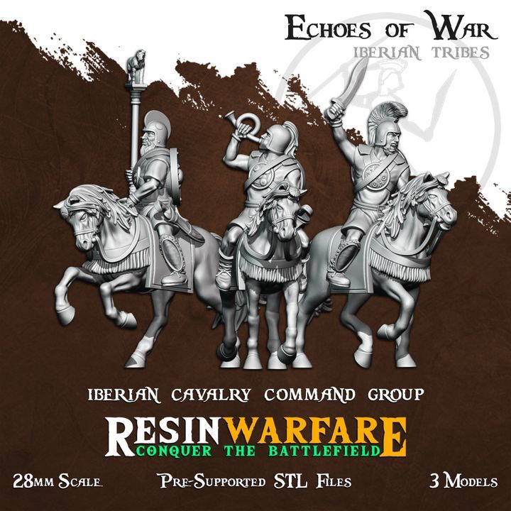 Iberian Cav. Command Group (3 Models)