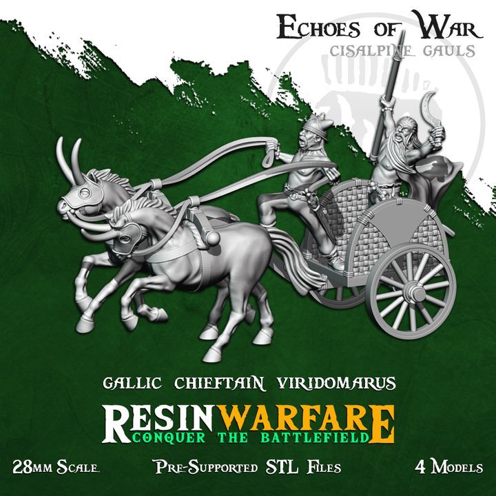 Chieftain Viridomarus of the Gaesatae (4 Models)