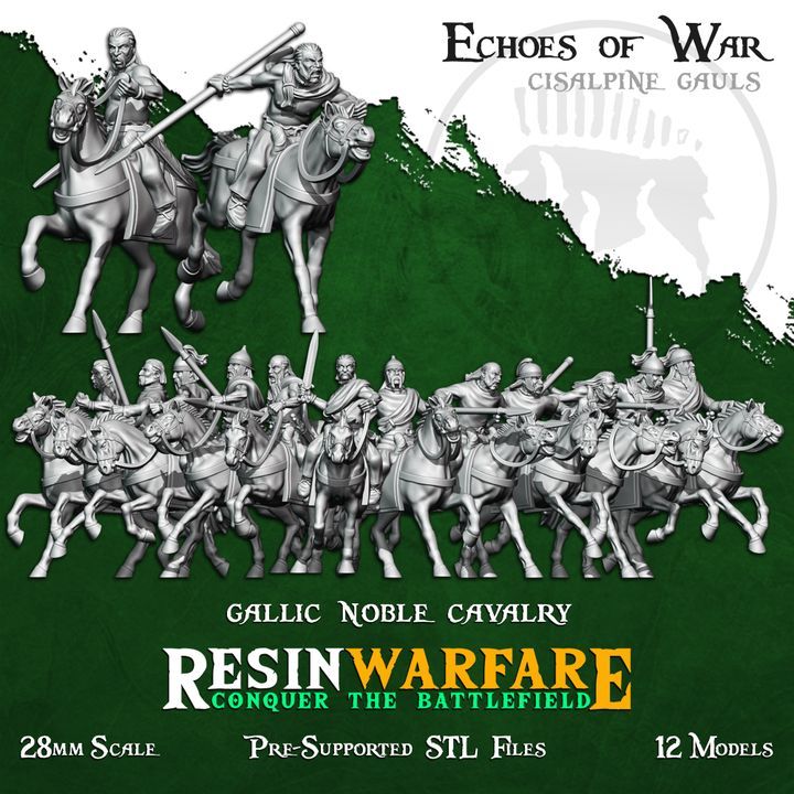 Gallic Noble Cavalry (12 Models)