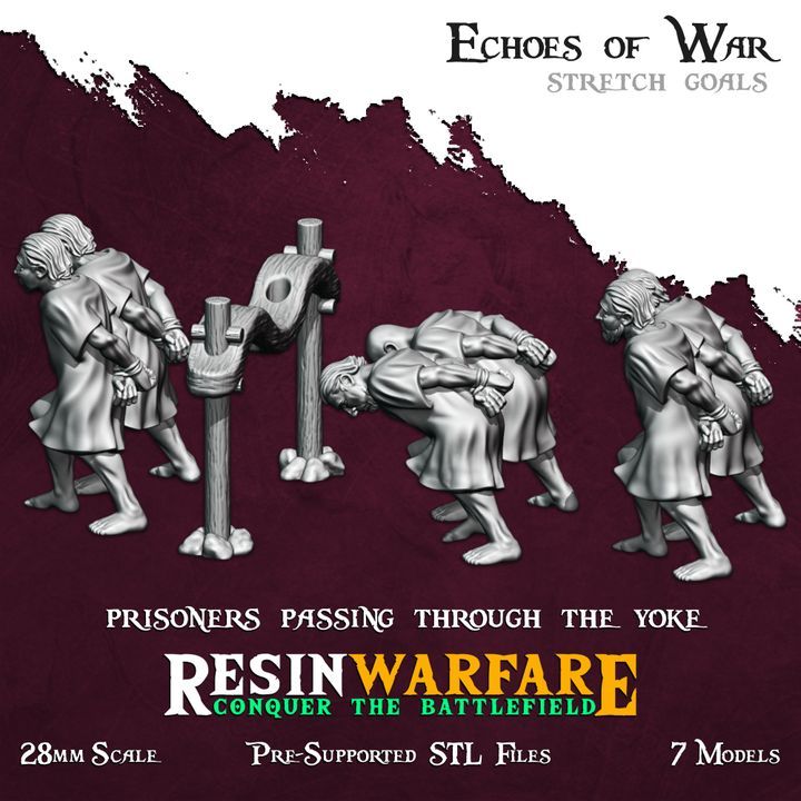 Prisoners passing through the Yoke (7 Models)