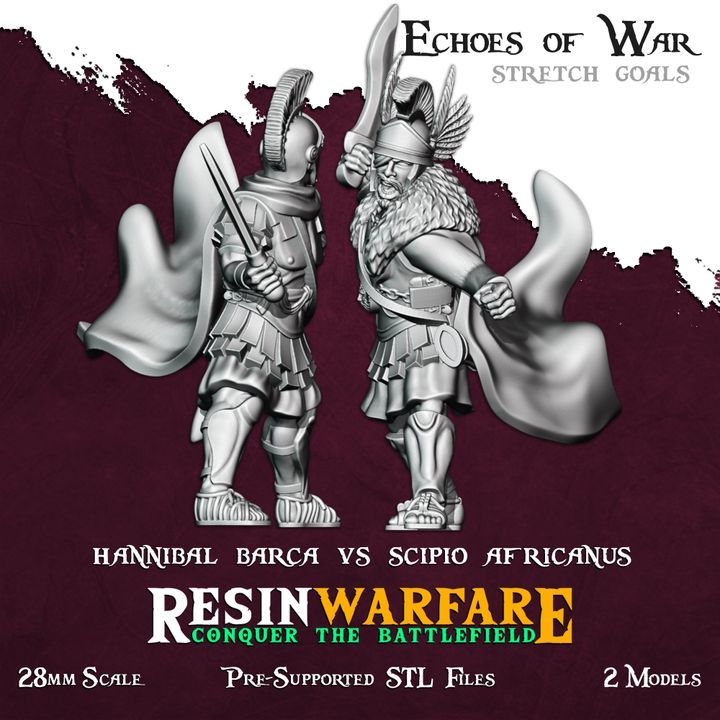Duel: Hannibal Barca vs Scipio Africanus (2 Models)