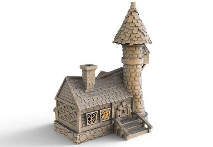 MS4 STYLIZED MIDDLE AGES HOUSE 1