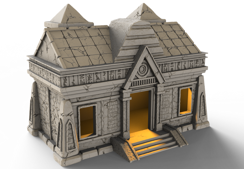 Ancient Egypt House 1 , stl file For Fantasy, Ancient and Medieval