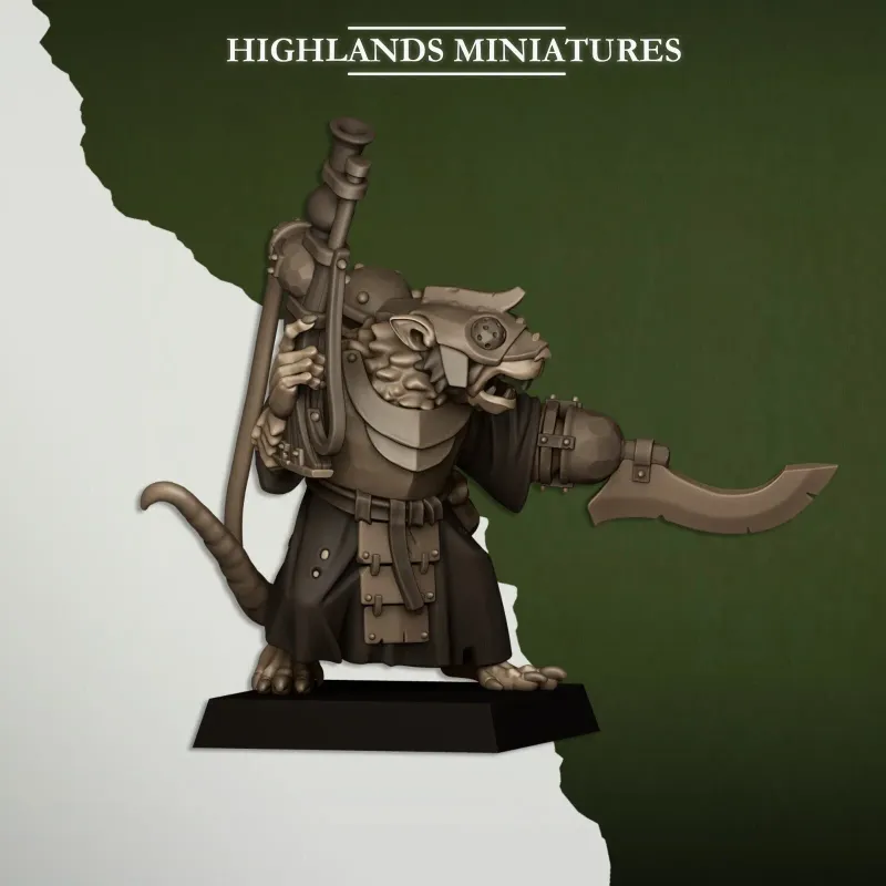 Vermin Engineer - Highlands Miniatures - Sewer Vermin
