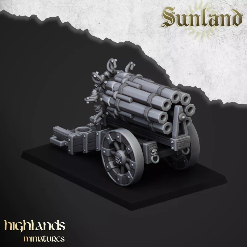Sunland Volley Gun- Highlands Miniatures - Sunland - The Empire of the Sun