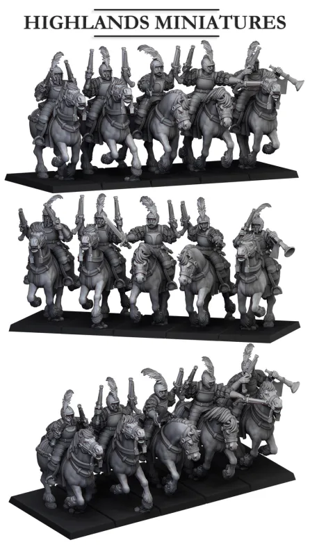 Sunland Empire Pistoleers [ 5 models ] - Highlands Miniatures - Sunland - The Empire of the Sun
