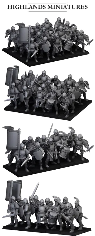 Sunland Empire Swordsmen New Version - Highlands Miniatures - The Empire of the Sun