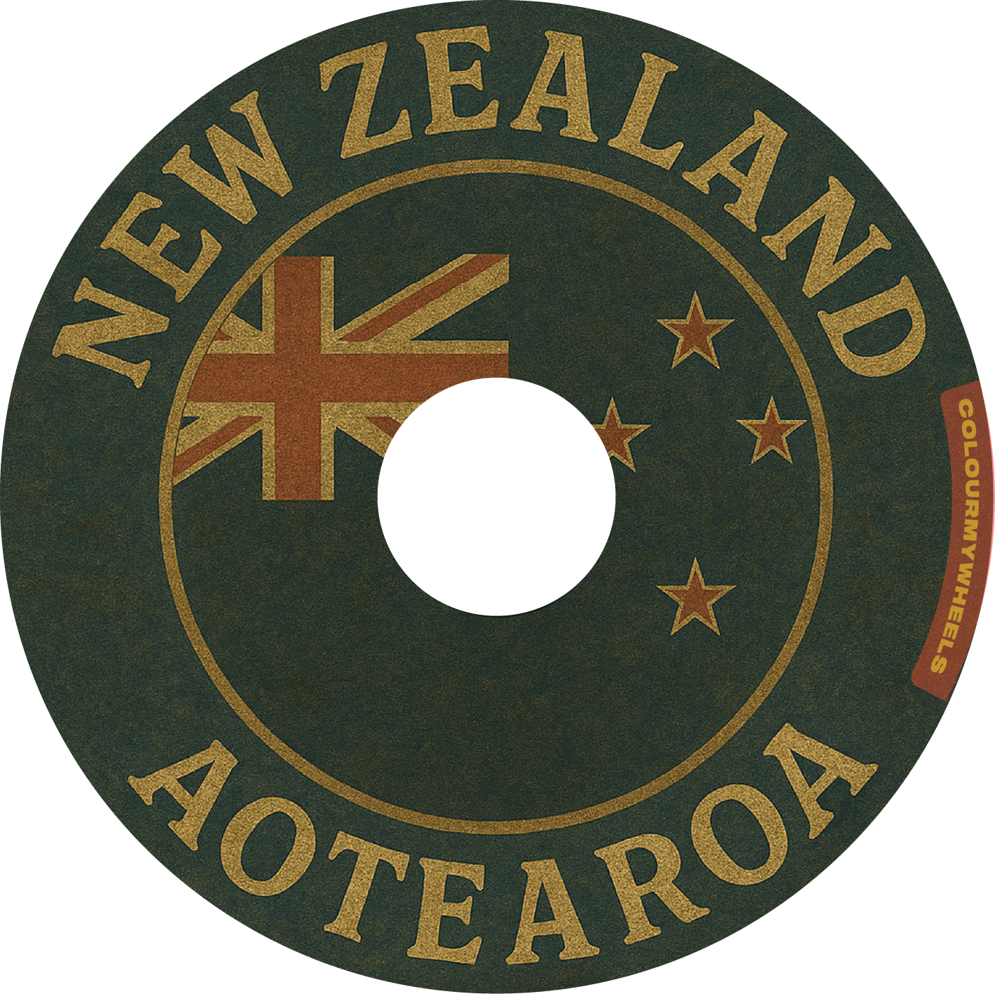 Vintage NZ Flag + AOTEAROA – Heritage-Inspired Wheelchair Guards