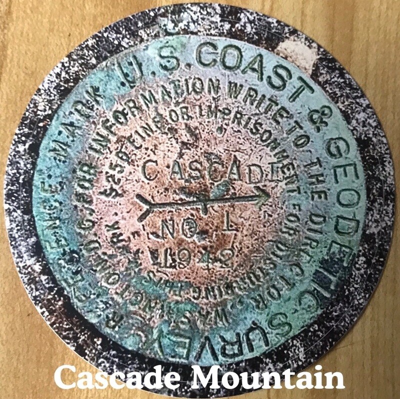 Cascade Mountain sticker