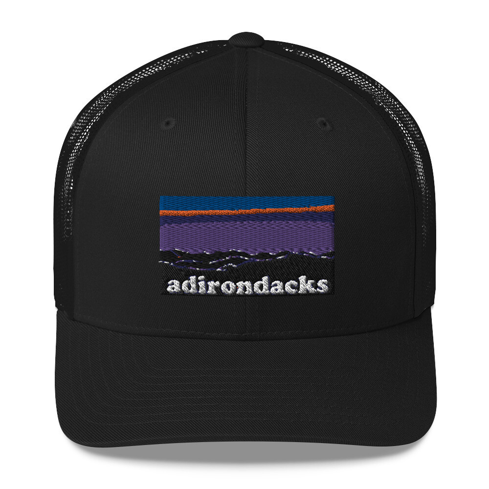 Adirondack sunset trucker 