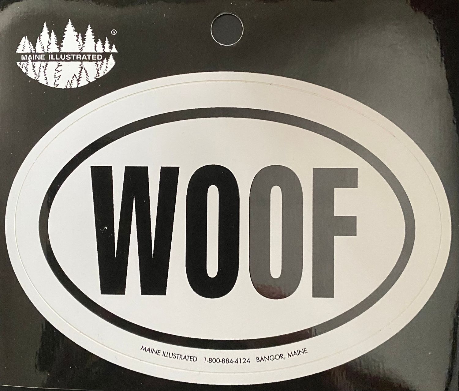 Woof sticker