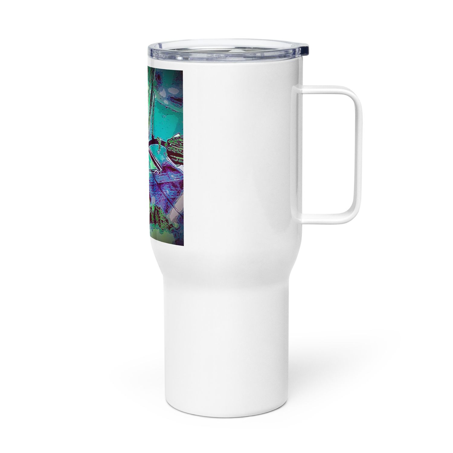 Grasshoppa Travel mug with a handle