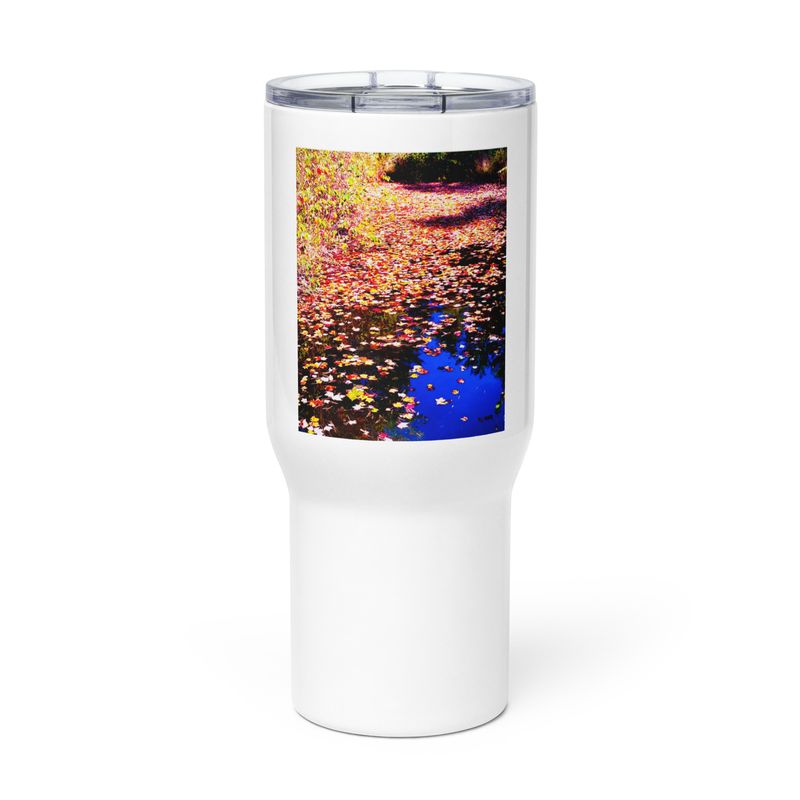 Autumn Reflections Travel mug with a handle