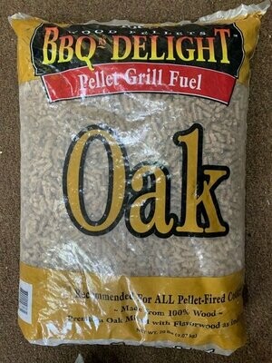 BBQr’s Delight Pellet: Oak - 20lb bag