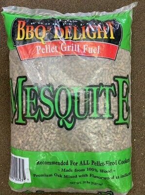 BBQr’s Delight Pellet: Mesquite - 20lb bag