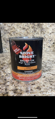 Metallic Black Brush-On High Heat Stove Paint