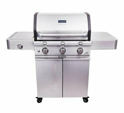 Saber Deluxe Stainless 3-Burner Gas Grill