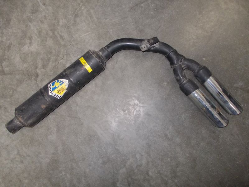 Marmitta scarico terminale per Autobianchi A 112 marca Bignami a doppia uscita usato.
