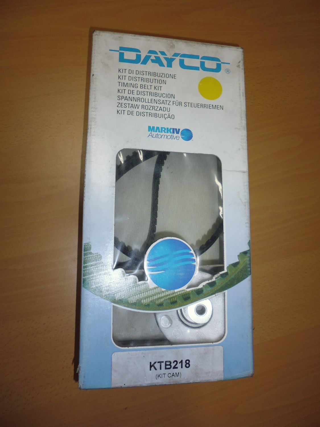 Kit distribuzione Dayco KTB218 per Fiat Bravo/Brava e Lancia Y 1.4 12V 55-59 kw. Nuovo. Kit distribuzione Dayco KTB218 per Fiat Bravo/Brava e Lancia Y 1.4 12V 55-59 kw. Nuovo.