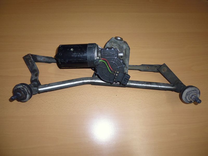 Motorino tergicristallo anteriore completo di tandem per peugeot 206 prima serie.