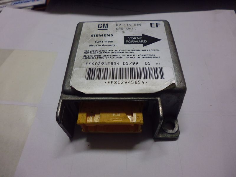 Centralina airbag Siemens 5WK41150B per Opel Tigra.