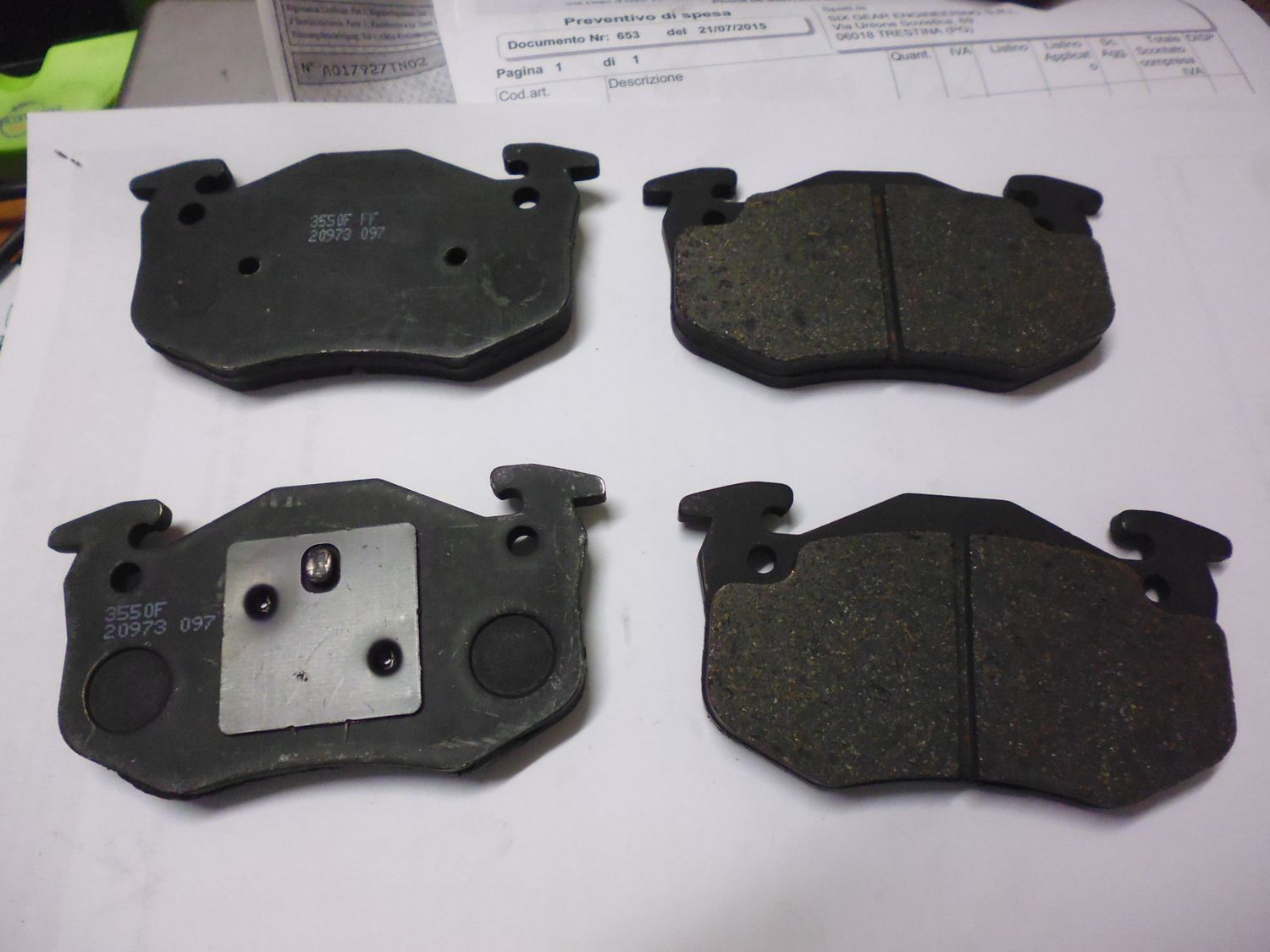 Patiglie freno Ferodo FDB 877A per Renault 19 e Clio. Nuove. Patiglie freno Ferodo FDB 877A per Renault 19 e Clio. Nuove.