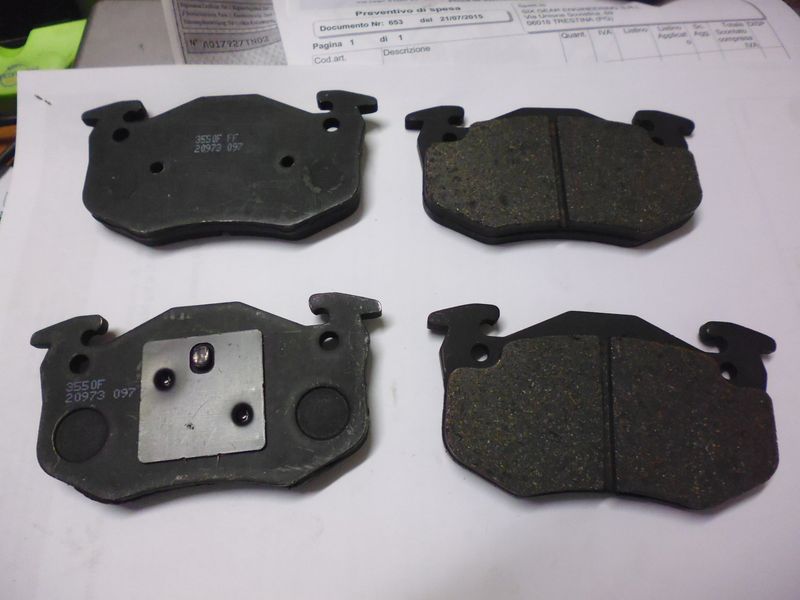 Patiglie freno Ferodo FDB 877A per Renault 19 e Clio. Nuove.